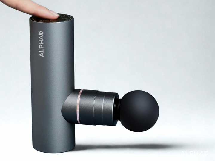 Pistolet do Masażu Alpha Pro TRYB AI 3x2000 mAh - Masażer do Pleców i Ciała