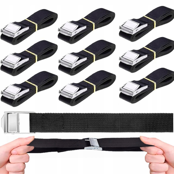 10X SILNE PASY MOCUJĄCE Z ZAMKIEM ZACISKOWYM REGULOWANY DO BAGAŻU WALIZKI