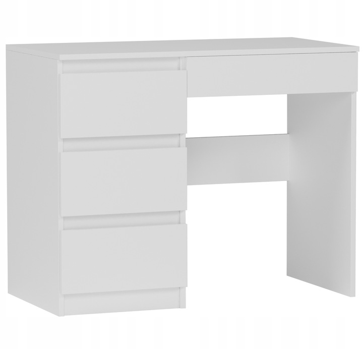 Meble Biurko komputerowe stolik 96cm białe N-34L