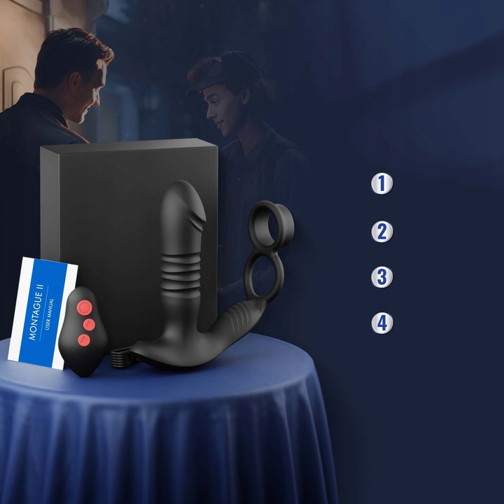 Zdalnie sterowany masażer prostaty z aplikacją