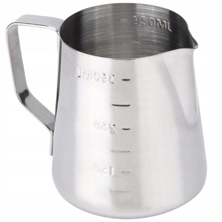DZBANEK KUBEK DO SPIENIANIA MLEKA NA MLEKO STALOWY NIERDZEWN MLECZNIK
