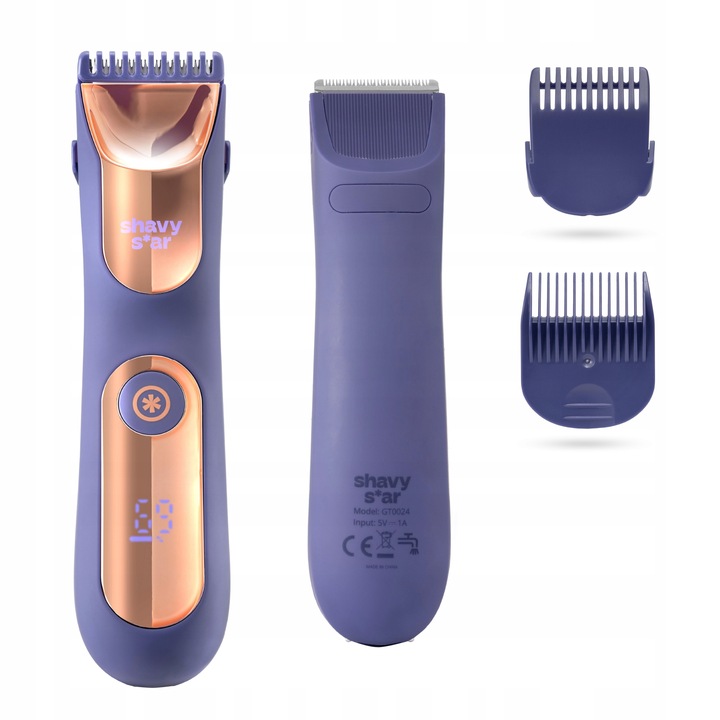 Damska Maszynka do Golenia Miejsc Intymnych Golarka do Ciała Nóg Shavy Star
