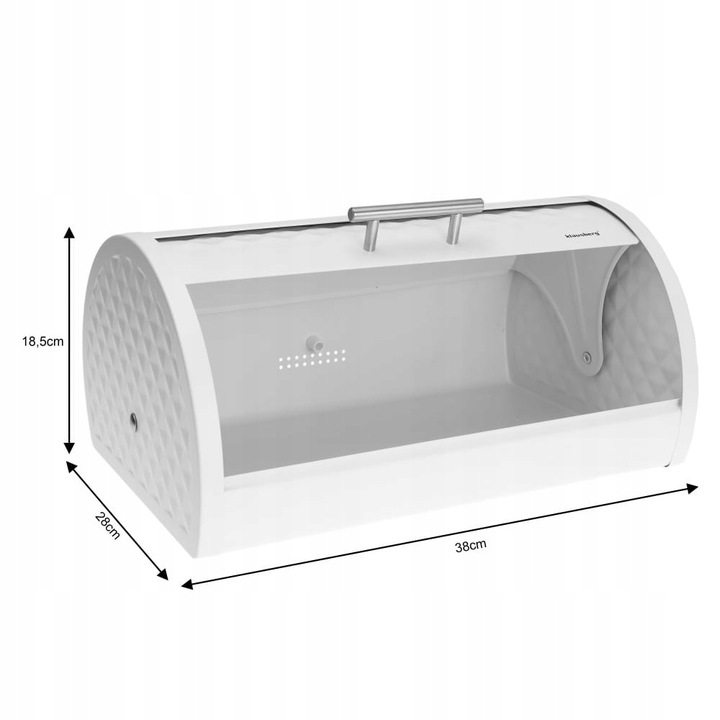 Chlebak stalowy z pokrywą Diamond KLAUSBERG KB-7541