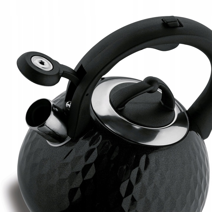 CZAJNIK na GAZ INDUKCJA Czarny z Gwizdkiem Konighoffer Malcolm 2,5 l