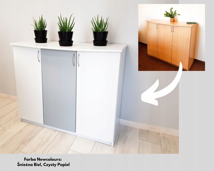 Farba do mebli Newcolours - Śnieżna Biel 900 ml