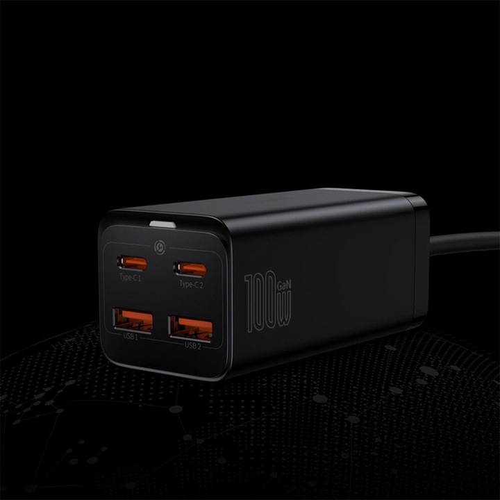 Ładowarka sieciowa BASEUS GaN3 Pro 100W Czarny