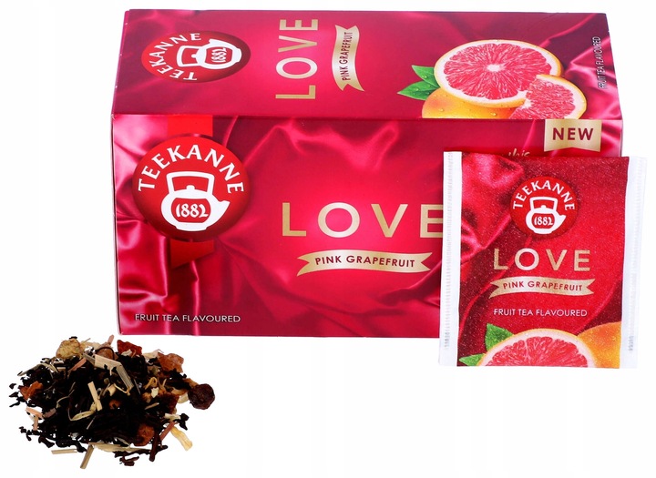 Herbata owocowa w torebkach Teekanne Love grejpfrut 20szt x9