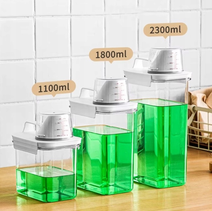 POJEMNIK ORGANIZER DOZOWNIK Z MIARKĄ NA PROSZEK PŁYN DO PRANIA