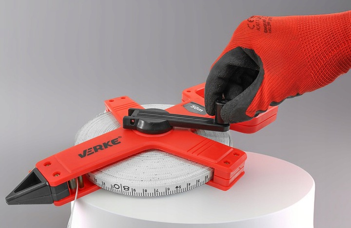 MIARA TAŚMA MIERNICZA METRÓWKA TAŚMOWA ZWIJANA MIARKA Z UCHWYTEM