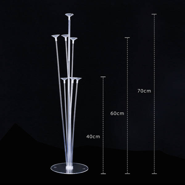 STOJAK NA BALONY STELAŻ DO BALONÓW BIAŁY ŚLUB WESELE KOMUNIA IHS 70 CM