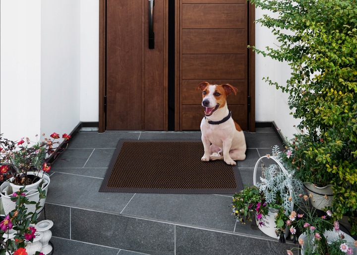 WYCIERACZKA POD DRZWI 60x90 WEJŚCIOWA ANTYPOŚLIZGOWA ZEWNĘTRZNA 3D SIATKA