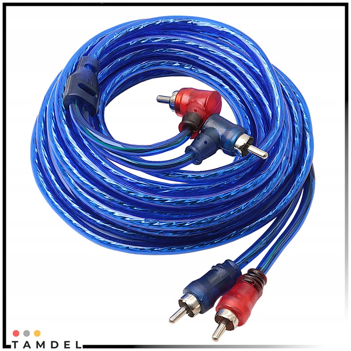 Zestaw kabli do wzmacniacza samochodowego 2000W 4GA