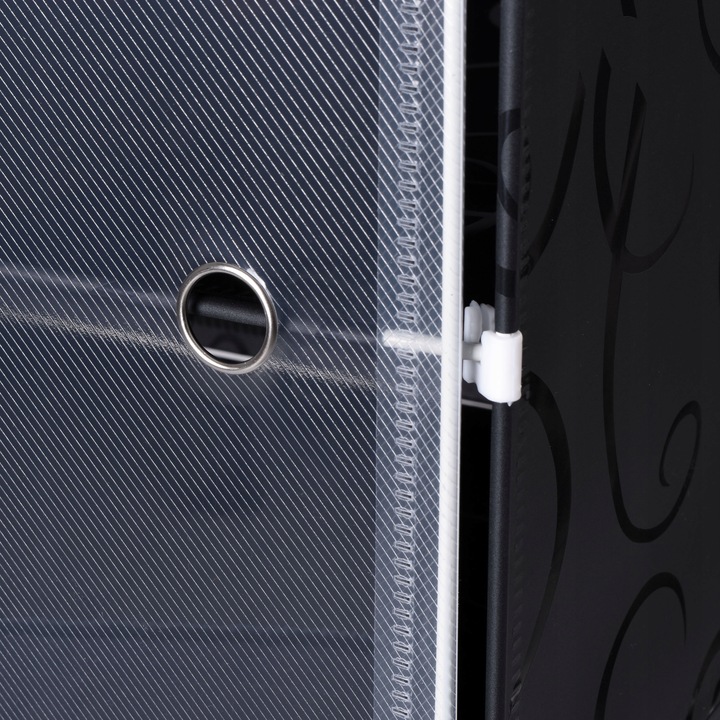 SZAFKA NA BUTY OBUWIE CZARNA MODUŁOWA REGAŁ STOJAK PÓŁKI ORGANIZER