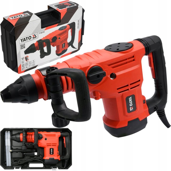 YATO MŁOT UDAROWY OBROTOWY 1600W SDS-MAX MŁOTOWIERTARKA 25J YT-82135