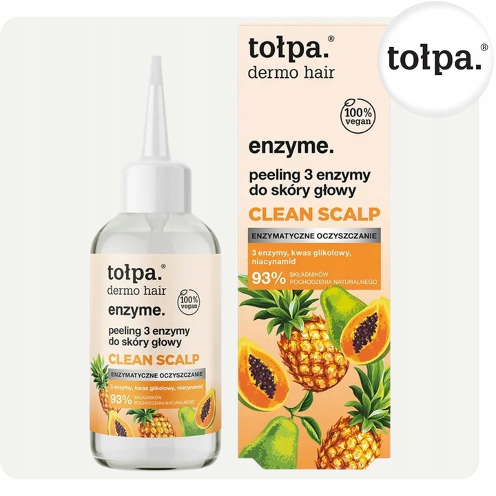 Peeling 3 Enzymy Enzymatyczny do Skóry Głowy Clean Scalp 100 ml Skuteczny