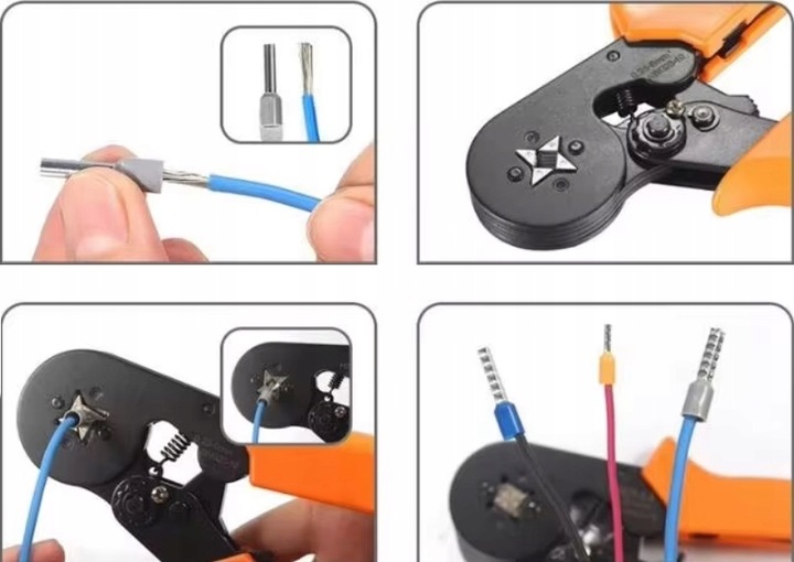 ZACISKARKA DO TULEJEK ŚCIĄGACZ IZOLACJI PRASKA DO KABLI + TULEJKI