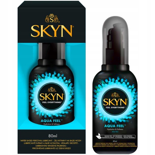 Żel intymny SKYN AQUA FEEL Aloes + Wit. E 80ml na bazie wody nawilżający