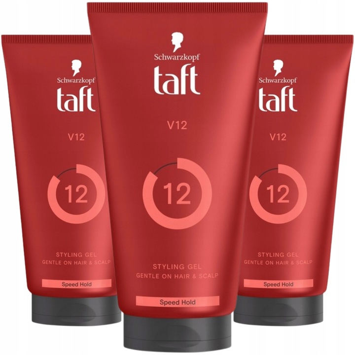 Taft Looks V12 Power Gel Żel do Włosów 3x150ml