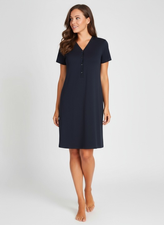 Rozpinana koszula nocna ciążowa do karmienia bawełniana L / XL