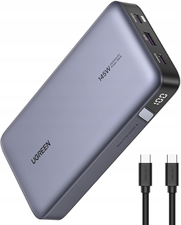 Powerbank UGREEN PB205 25000 mAh 145W Szary