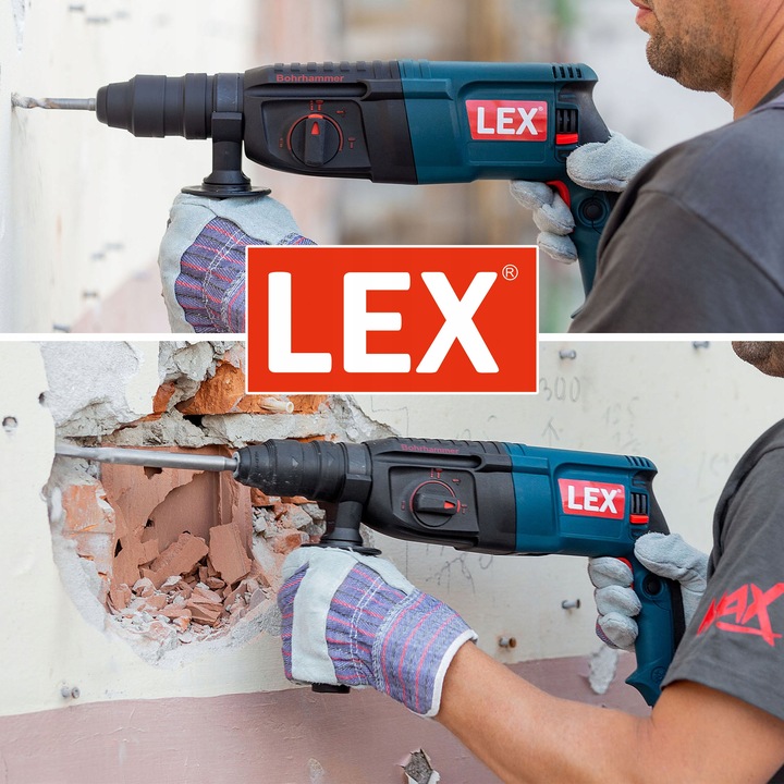 MŁOTOWIERTARKA WIERTARKA Z UDAREM MŁOT UDAROWY ZESTAW SDS + PLUS MOCNA