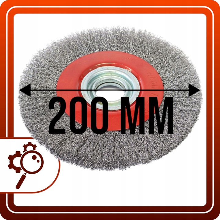 SZCZOTKA DRUCIANA tarczowa do szlifierki stołowej 200 mm Z REDUKCJAMI