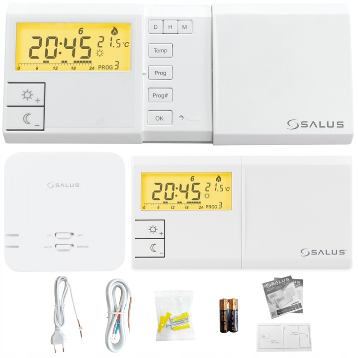 SALUS STEROWNIK BEZPRZEWODOWY - 091FLRFV DO PIECA DO KOTŁA CO