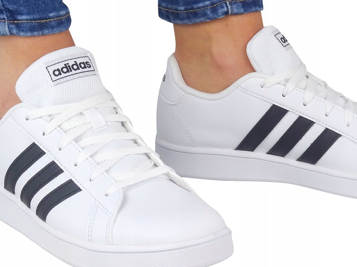ADIDAS GRAND COURT EF0103 BUTY DZIECIĘCE TRAMPKI TENISÓWKI BIAŁE