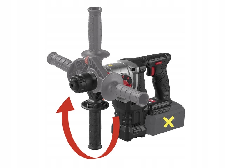 PARKSIDE PERFORMANCE Młotowiertarka Młot 20V PKHAP 20-Li C3 17 +