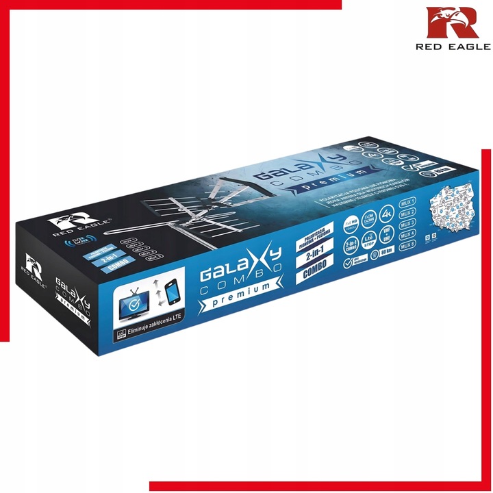 Antena Zewnętrzna Pasywna Do Telewizji Naziemnej GALAXY COMBO PREMIUM