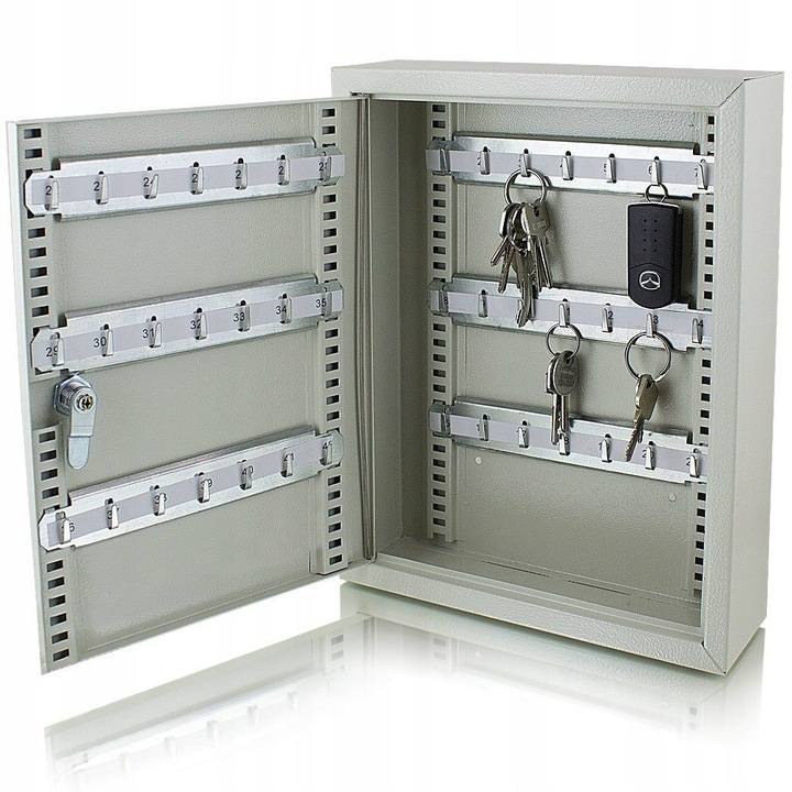 Metalowa Kasetka Szafka Skrzynka na 42 klucze