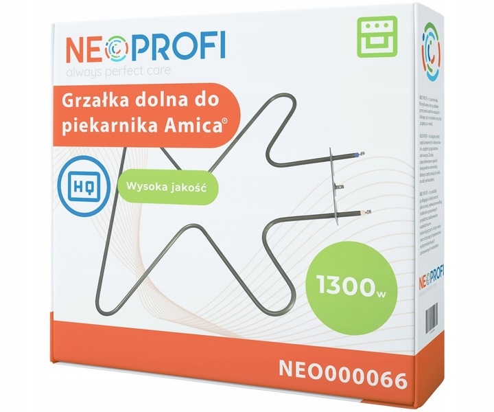 Grzałka dolna 1300W do piekarnik Amica EB1403 Backer OBR 424 |