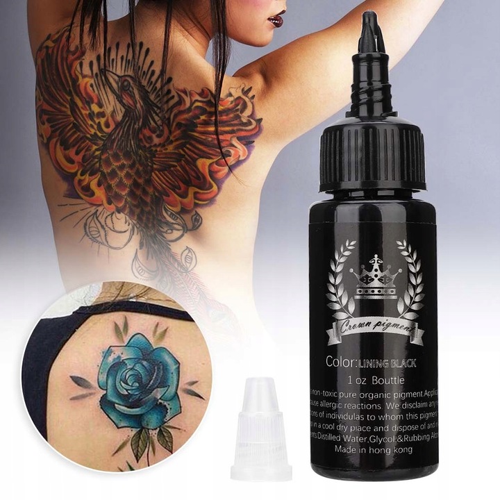 TUSZ DO TATUAŻU LINING BLACK 30ml CZARNY