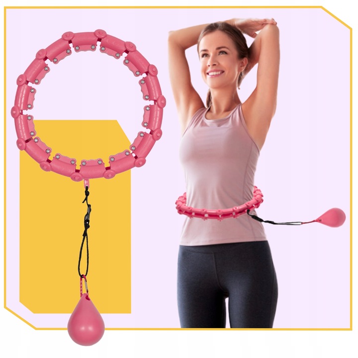 HULA HOP ODCHUDZAJĄCY SMART Z OBCIĄŻNIKIEM OBCIĄŻENIEM HULAHOP ODCHUDZAJĄCE