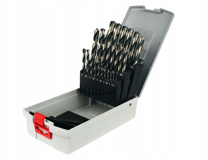 ZESTAW 25 wierteł do stali, metalu, tworzyw i drewna BOSCH HSS