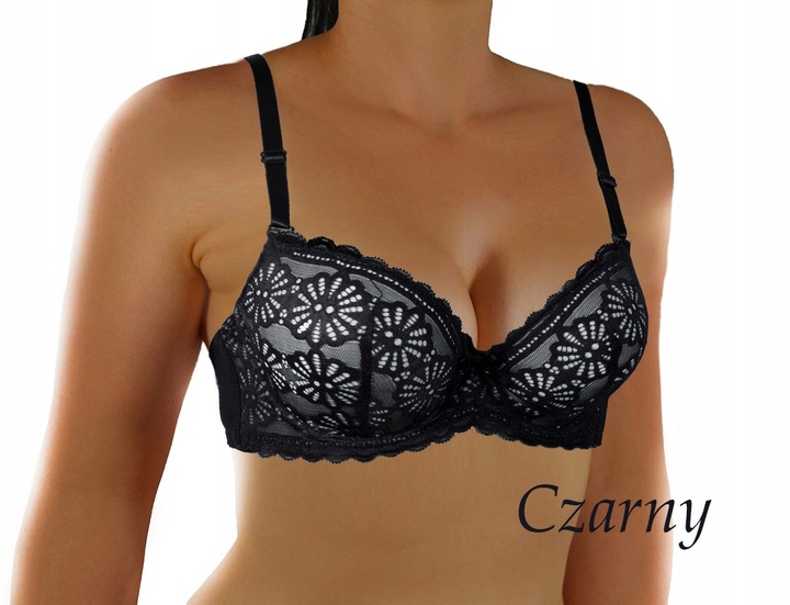 Koronkowy ekskluzywny MAX PUSH UP B 75 Kolory