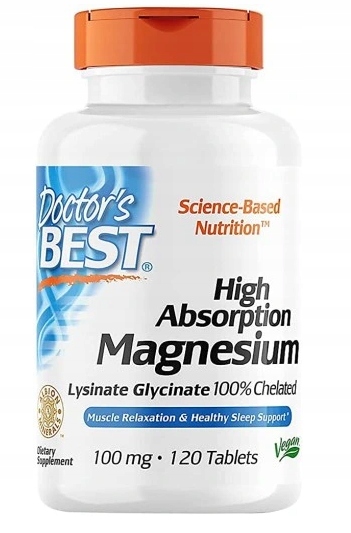 DOCTOR'S BEST CHELAT MAGNEZU 120ta High Absorption