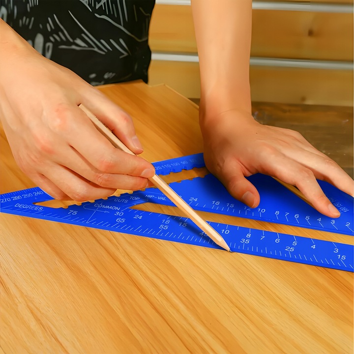 KĄTOWNIK STOLARSKI CIESIELSKI ALUMINIOWY 12" 30x30 PRZYMIAR BUDOWLANY