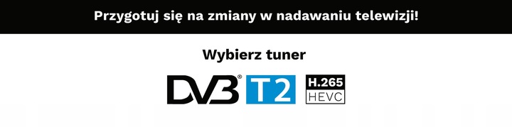 Tuner DVB-T2 KrugerMatz H.265 HEVC dekoder do HDMI
