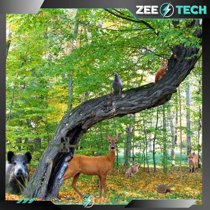 FOTOPUŁAPKA KAMERA MYŚLIWSKA LEŚNA IR 940nm PL MENU KARTA 32GB +