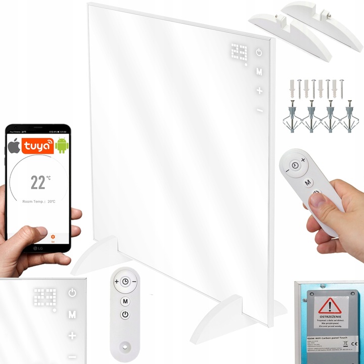 GRZEJNIK NA PODCZERWIEŃ PROMIENNIK 360W PILOT STEROWANIE WiFi LINBOX