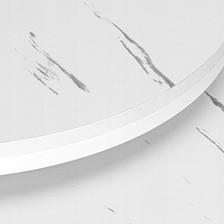 STOLIK KAWOWY OKRĄGŁY 2W1 BIAŁY MARMUR ZESTAW 2 STOLIKÓW KAWOWYCH