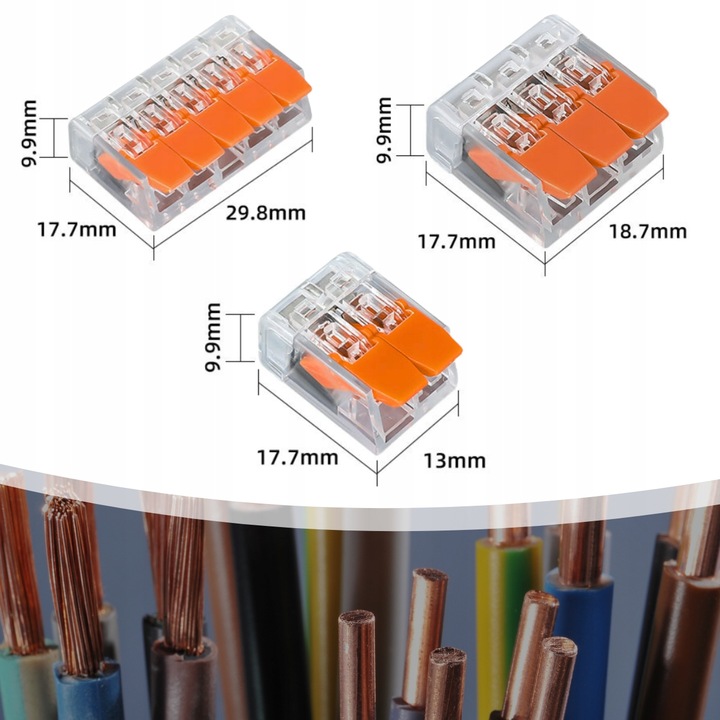 SZYBKOZŁĄCZKA SZYBKOZŁĄCZKI 55 ELEMENTÓW 2 3 5 TOROWE ZESTAW 55 SZT