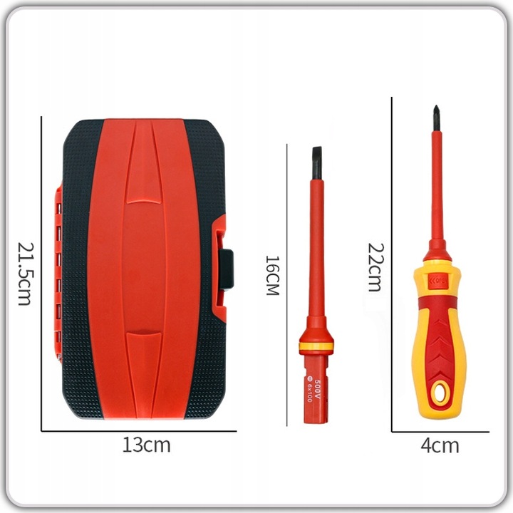Wkrętaki śrubokręty elektrotechniczne izolowane VDE 1000V CLICK 13cz