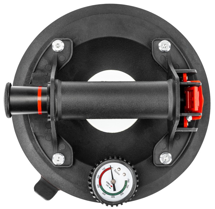 PRZYSSAWKA PRÓŻNIOWA DO PŁYTEK UCHWYT Z POMPKĄ MANOMETREM GLAZURY SZYB