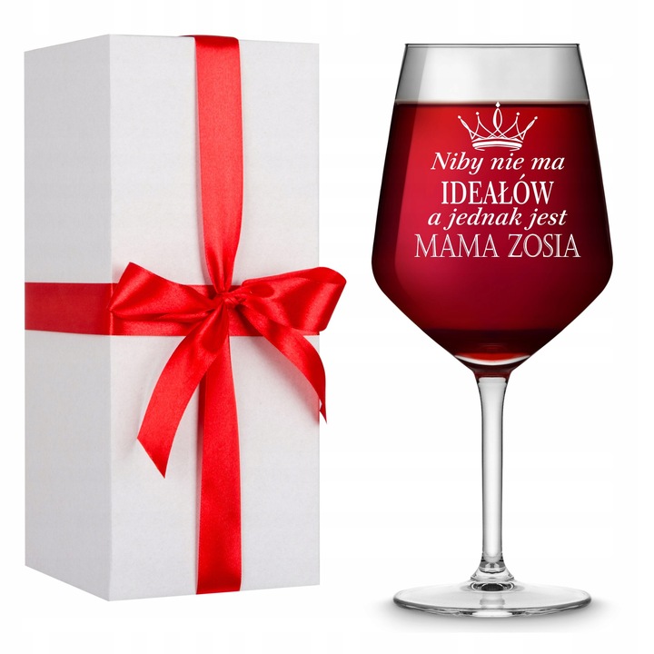 Kieliszek do WINA z GRAWERM PREZENT urodziny 18 20 30 40