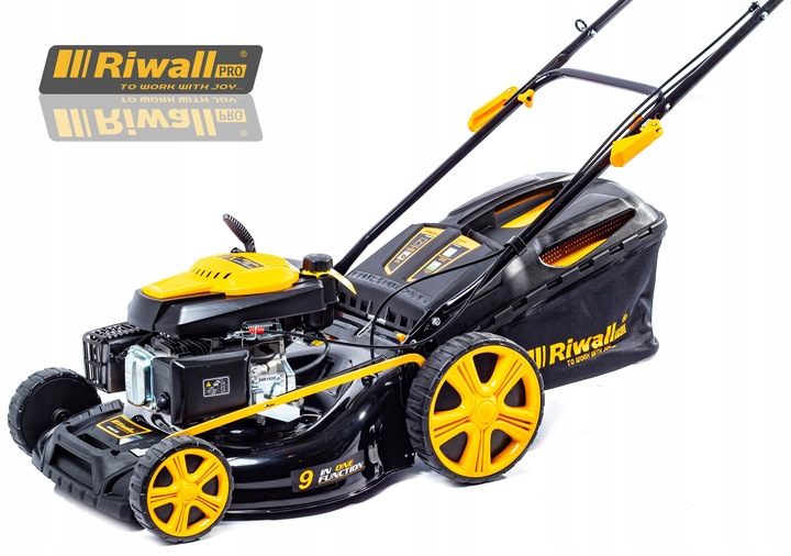 KOSIARKA SPALINOWA Z NAPĘDEM RIWALL 51CM 9w1 Z NAPĘDEM 5190 Z 2 NOŻAMI