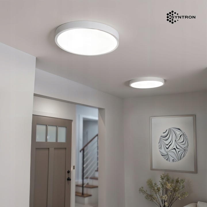 Plafon Natynkowy LED 50cm Okrągły Biały 50W 4000K 4250lm Nowoczesny