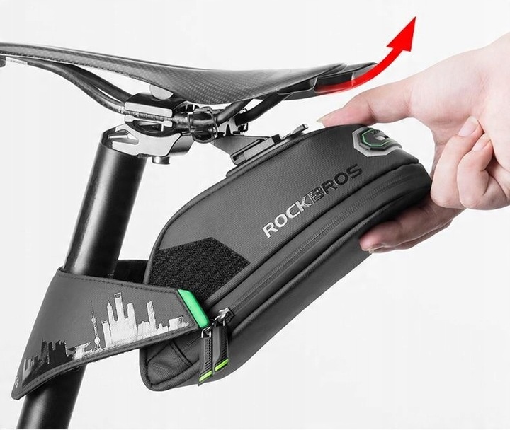 ROCKBROS SAKWA ROWEROWA NA ROWER POD SIODEŁKO TORBA 1,5l TORBA POJEMNA DUŻA