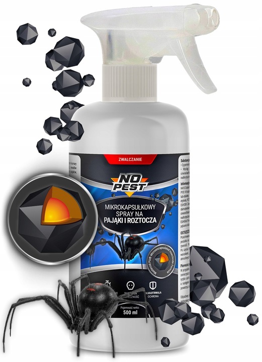 SPRAY OPRYSK PŁYN AEROZOL ŚRODEK NA PAJĄKI ROZTOCZA MIKROKAPSUŁKOWY NO